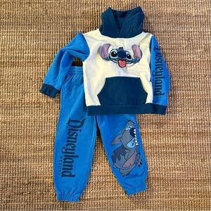Disneyland Resort Stitch Hoodie & Joggers Set – Size 7/8 – Worn Once!